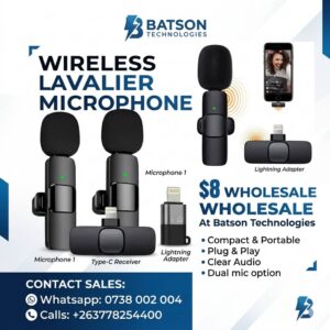 k9 dual wireless clip on lapel microphone (plug & play for phones)